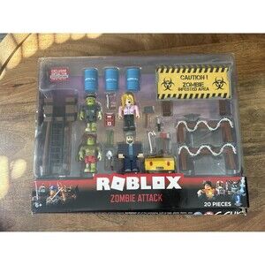 Roblox Zombie Attack Action Figure Playset Jazwares 20 Piece Toy Multicolor New